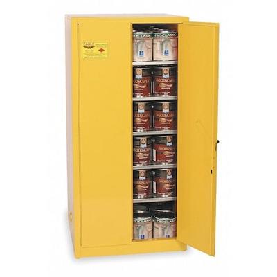EAGLE MFG YPI62X Hazardous Material Storage Cabinet, 96 gal, 5 Shelves, Steel,