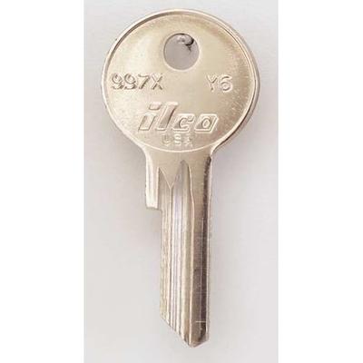 KABA ILCO 997X-Y6 Key Blank,Brass,Type Y6,4 Pin,PK10