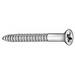 ZORO SELECT U25121.019.0350 Wood Screw, #10, 3-1/2 in, Zinc Yellow Steel Flat