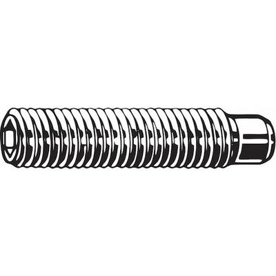 ZORO SELECT M07820.100.0025 Set Screw,ST,M10 x 1.50mm,Dog,25mm,PK50