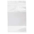 ZORO SELECT 5CNW7 Reclosable Poly Bag Zipper Seal 6" x 4", 4 mil, Clear, Pk1000