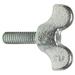 ZORO SELECT 1-CDP-10-17- Thumb Screw, 1/4"-20 Thread Size, Wing, Zinc Plated