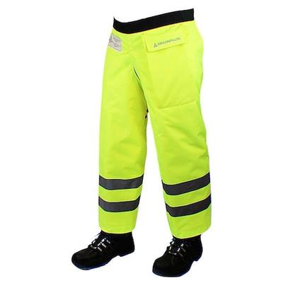 DELTA PLUS WELJE9139ZHV Chainsaw Protection, High-Visibility Yellow, Nylon,