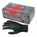 MCR SAFETY 6016BM Disposable Gloves, Nitrile, Powder Free Black, 100 PK