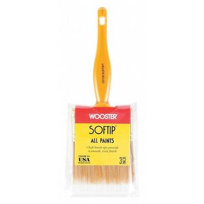 WOOSTER Q3108-3 3" Trim/Wall Soft, Synthetic Bristle, Paint Brush, Plastic