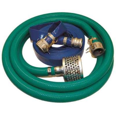 ZORO SELECT 6YZE9 Pump Hose Kit,Quick Coupling,3 In ID