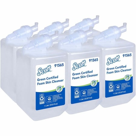 SCOTT 91565 Green Certified Foam Hand Soap, 1.0 L Refills for Compatible Scott