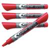 QUARTET 5001-4MA Dry Erase Marker, Chisel Tip, Red, PK12 Low Odor