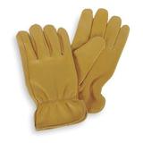 CONDOR 4TJV4 Drivers Gloves,Deerskin,M,Gold,PR