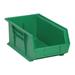 QUANTUM STORAGE SYSTEMS QUS241GN Hang & Stack Storage Bin, Green,