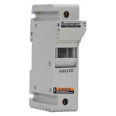 EATON BUSSMANN CH30J1I Fuse Holder, 0 to 30A Amp Range, 600V AC/DC Volt Rating,