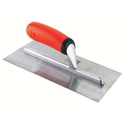 ROBERTS 10-823 Trowel,Sq,4-1/2 x 11 in,Steel/Cushioned