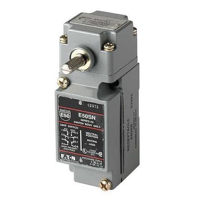 EATON E50BL1 Heavy Duty Limit Switch, No Lever, Rotary, 2NC/2NO, 10A at 600V