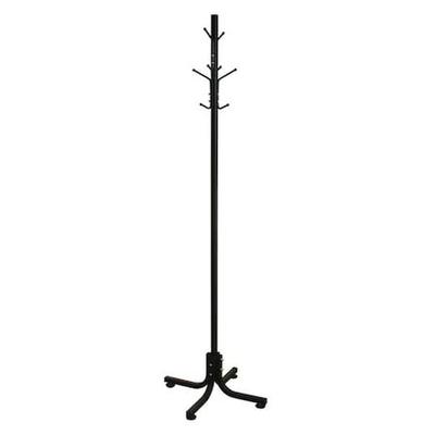 ZORO SELECT 45NG63 Coat Rack,Black,21 in. D,70 in. W