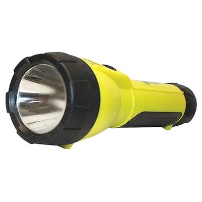 RAILHEAD GEAR KE-FL45 Yellow LED Handheld Flashlight, Alkaline AA/D, 200lm