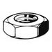 ZORO SELECT M11380.200.0100 Thin Hex Nut, M20-1.00, Steel, Class 4, Zinc