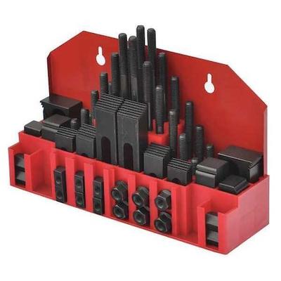 WESTWARD 19T327 Clamping Kit,7/16,3/8-16 Stud,54 pcs