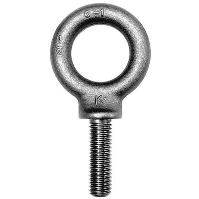 KEN FORGING M16 Eye Bolt With Shoulder, M16-2.00, 44.5 mm Shank, 35 mm ID,