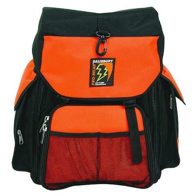 SALISBURY SKBACKPACK Tool Backpack, Orange, Polyester, 7 Pockets