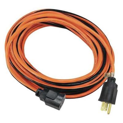 ZORO SELECT 52NY20 SJTW Locking Outdoor Extension Cord, 14 AWG 1 Outlet, 5-15R,