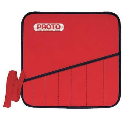 PROTO JSCVM13SP Wrench Roll, Red, Canvas, 13 Pockets
