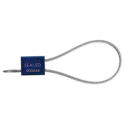 TYDENBROOKS 1061004 Light Duty Cable Seal,12" x 1/16", Laser Marked, Blue, PK200