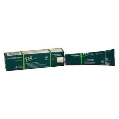 DOWSIL 1891961 Silicone Sealant, 3 oz, Tube, Aluminum Gray, Silicone Base, 732