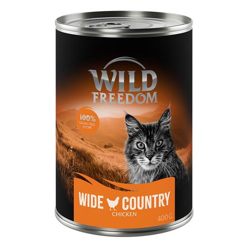 10 € Cyber-Rabatt erbeuten! 24 x 400 g Wild Freedom Nassfutter - Wide Country - Huhn pur