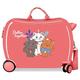 Disney Aristogatos Kinderkoffer Koralle 50 x 39 x 20 cm starr ABS-Kombinationsverschluss seitlich 78 l 1,8 kg 4 Räder Handgepäck, rot, Kinderkoffer