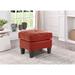 Newbury Faux Leather Upholstered Ottoman