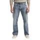 Silver Jeans Co. Herren Gordie Loose Fit Straight Leg Jeans, Helles Indigo, 38W / 32L