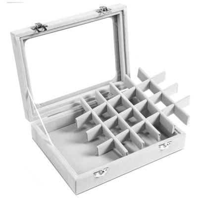 UNIQ Velours Schmuckkästchen Grau Silber Image