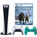 2022 Newest PlayStation_PS5 Gaming Console Digital-Version Bundle with God of War RagnarÃ¶k| Silicone Controller Cover Skin
