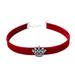 Mightlink Dog Collar Super Soft Lobster Clasp Design with Extension Chain Non-Fading Anti-suffocation Pet Collar with Shiny Crown Dog Bone Decor Pet Accessories