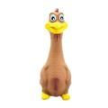 Rubber s Dog Toy Non Bite-Resistant Squeaky Toy Lovely Baby Latex Rubber s Pet Toy Gift - Shrilling Screaming - 17x6cm Brown