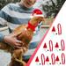 SDJMa 12 Pieces Christmas Pet Chicken Hat Scarf Mini Red Santa Hat and Scarf Xmas Pet Rabbit Hats with Adjustable Chin Strap for Duck Hens Rabbit Kitten Christmas Holiday