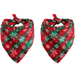 2 Pack Christmas Dog Bandana Holiday Cat Bandana Buffalo Plaid Flannel Bibs Scarfs for Dogs Cats