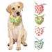 Fruit Dog Bandanas Washable Hawaii Pet Scarf Adjustable Summer Triangle Dog Bibs Kerchief Dog Bandana(Carrot)