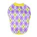 Mightlink Pet Sweatshirt Round Neck Classic Plaid Warm Pullover Cute Dress Up Streetwear Printed Sweater Dog Two-legged Clothes Puppy Costume