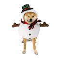 BT Bear Christmas Small Dog Snowman Outfit Dog Christmas Snowman Costum Funny Cosplay Dress Up Snowman Hat for Cats Puppy Small Medium Dogs M