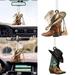 Western Cowboy Cowgirl Personalized Name Car Rear View Mirror Accessories Car Ornament Hanging Charm Interior Rearview Pendant Decor (4 IN)