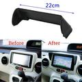 Universal 22Cm Anti-Glare Car Dash Radio Sun Shade Gps Navigation Hood Cap Cover