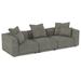 Blue/Brown/Gray Reclining Sectional - Birch Lane™ Del 117" Wide Modular Sectional | 27 H x 117 W x 41 D in | Wayfair