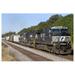 Great BIG Canvas | Norfolk Southern Railway locomotive traveling along Highway 72 Alabama Art Print - 30x20