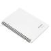 Uxcell A5 Spiral Graph Notebook 80 Sheets Grid Paper Hardcover Memo Pad White 3 Pack