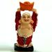 Dakota Fields Laughing Buddha w/ Cloth Figurine Resin in Brown/Red | 2 H x 1 W x 1 D in | Wayfair 5463FA8F237D4F95918B22311726B8A4