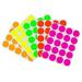 ChromaLabel 1 Inch Removable Color Code Dot Label Kit 5 Assorted Fluorescent Colors 1200 Labels per Pack