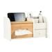 Desktop Organizer Home Office Desk Drawer Organizer Durable Wood With Tissue Box