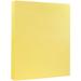 JAM Paper & Envelope Vellum Bristol Cardstock 8.5 x 11 50 per Pack 67lb Canary Yellow