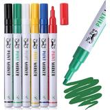 Mr. Pen-Paint Markers 6 Pack Fine Point Tip Markers Permanent Markers Assorted Colors Oil Based Markers Colored Paint Pen